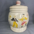 Red Wing USA  Dancing Peasants 10" Cookie Jar Vintage 1940s