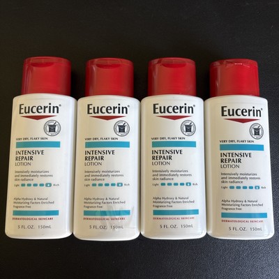 4x Eucerin Intensive Repair Lotion 5 Fl Oz Very Dry Flaky Skin New