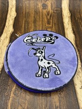 Vtg Neopets Gelbert CD DVD Case Spotted Plush 8 Discs Holder Zipper y2k