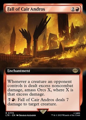 Fall of Cair Andros - Surge Foil Extended Art LTR NM MTG