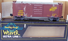 WEAVER O SCALE ULTRA LINE CNW CHICAGO NORTHWESTRN 40' PS 1 BOXCAR 3 RAIL NOS