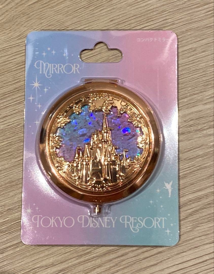 Tokyo Disney Resort 2025 Compact Mirror Cinderella Castle Metallic TDL Japan New