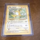 Pokemon TCG Raichu 14/102 Base Set Holo Rare 80 HP 1999 Wizards English