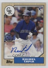 2017 Topps 1987 Rookie and All-Star Edition Raimel Tapia #1987A-RTA Auto 7eo