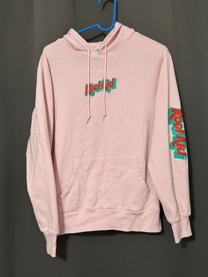 Kool-Aid Hoodie S/M Pink Retro Logo & Band Graphic, 2022 Mad Engine Collab