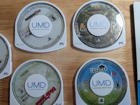 Sony PlayStation Portable PSP Disc Only Bundle Lot of 5 Tested Working