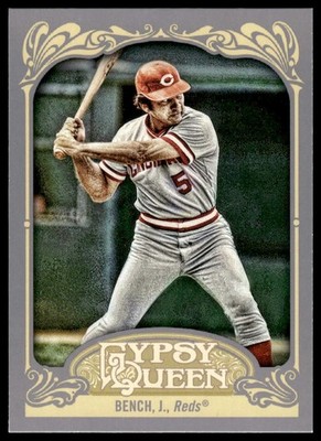 2012 Topps Gypsy Queen #226b Johnny Bench : Begining Swing SP VAR Reds NM+