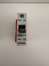 WYLEX 32 AMP MCB - PUSH PLUG IN - 32 - B32 + BASESHIELD , SENT FAST 