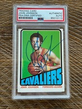 1972-73 1972 Topps John Johnson (d. 2016) BAS signed autographed card