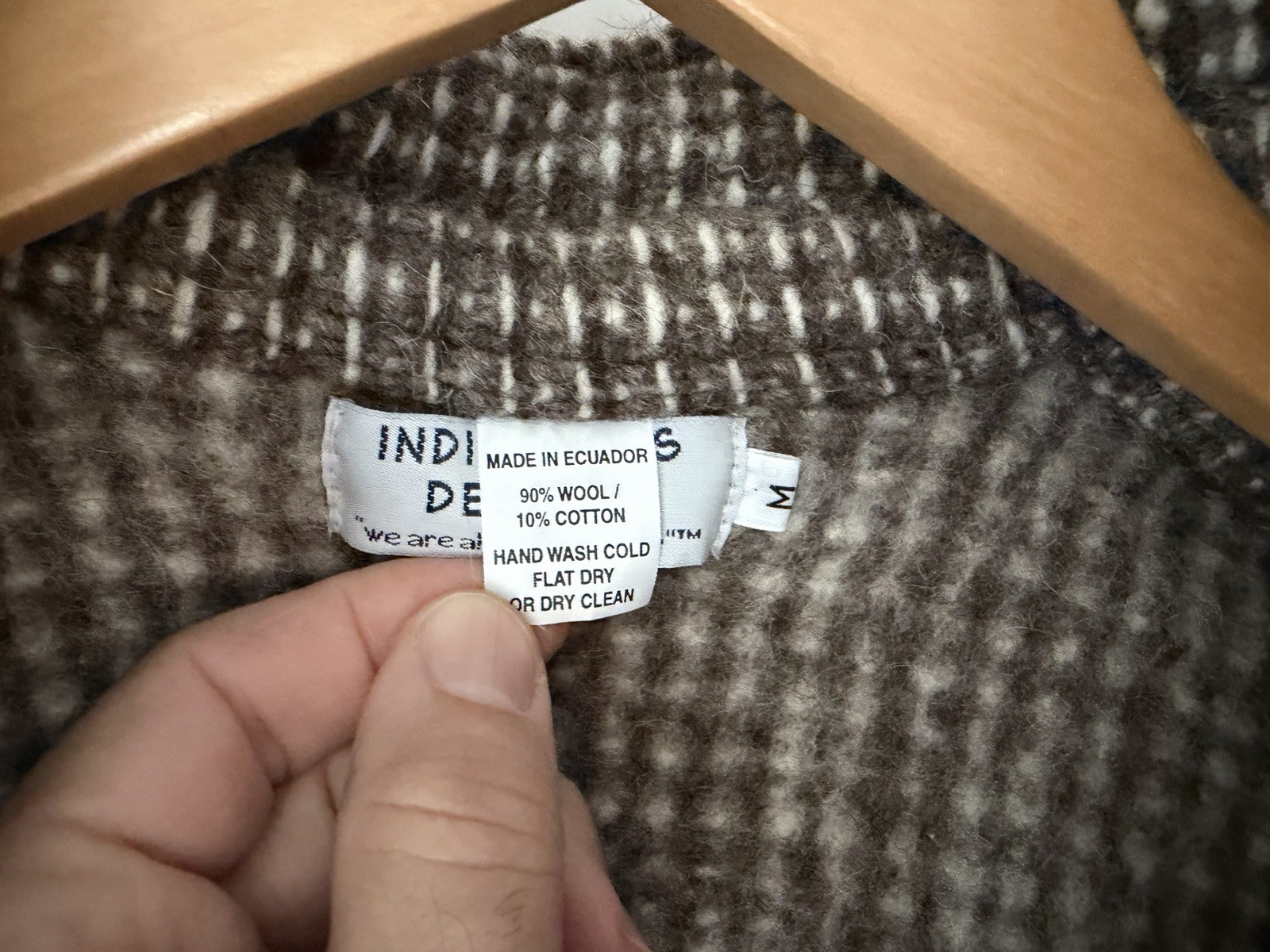 Indigenous Designs Wool Button Up Jacket / Coat i… - image 3