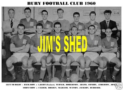 Bury F C Team Print 1960 Mcgrath Holden Hubbard Ebay