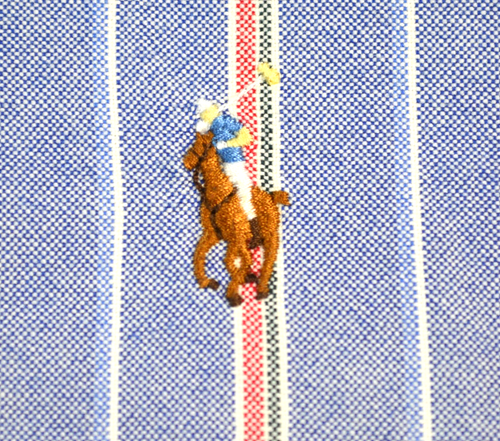 Polo Ralph Lauren Calce Clásico L/S Oxford Botones A Rayas Carne Poni Para Hombres 2XLT - Imagen 6 de 12