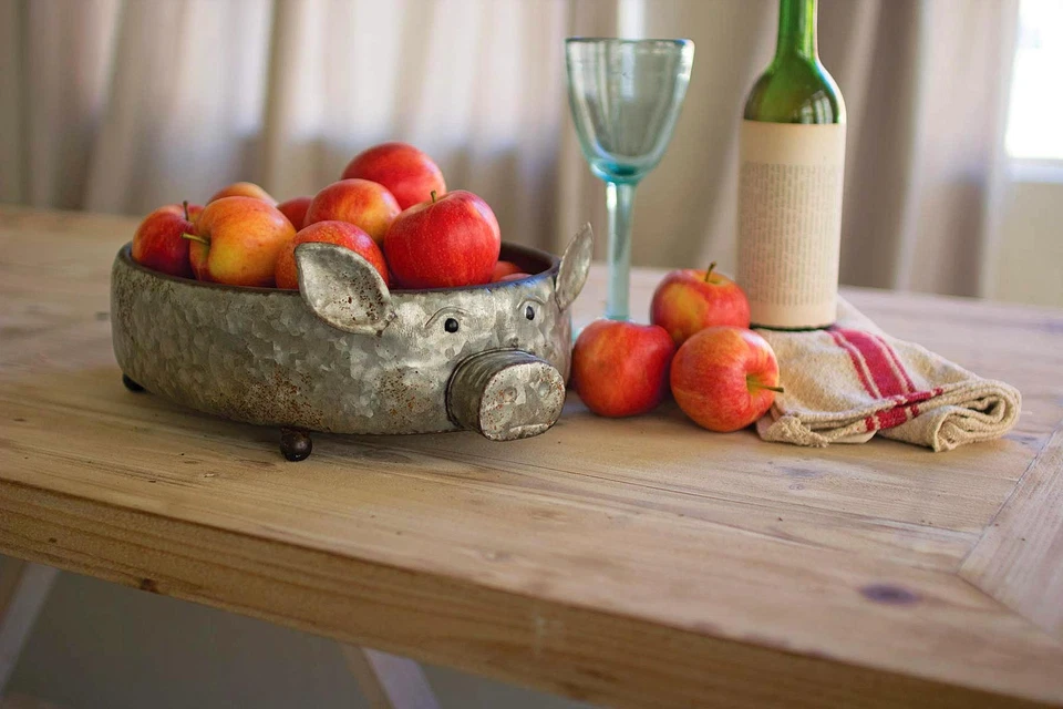 Kalalou Ganvanized Metal Pig Tray - Image 2 of 2