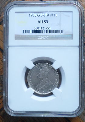 AUSTRALIA COIN 1 SHILLING 1935 NGC AU 53 | eBay