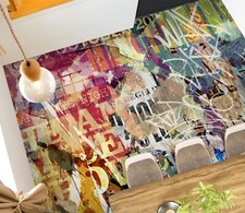 3D Retro Doodle FZ963 Floor WallPaper Murals Epoxy Floor Print Decal UK Amy