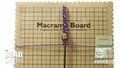 Beadsmith großes Makramee Brett mit Anleitung 10''x 14'' Gitter Hobby Basteln Werkzeuge