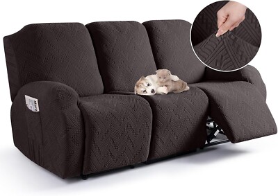 TAOCOCO Relaxsesselbezug Stretchbezug 3-Sitzer mit Armlehne Schokoladensitz