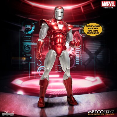 ワン12コレクティブ アイアンマン シルバーセンチュリオン 1/12 フィギュア One:12 Collective Marvel Iron Man Silver Centurion Figure by Mezco