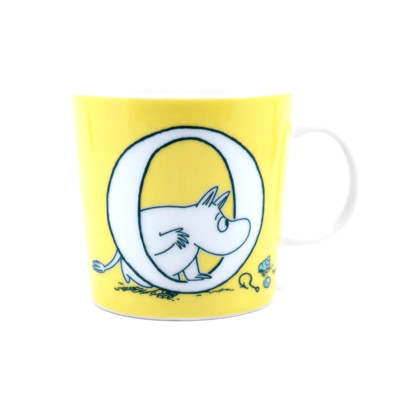 Mumin Mug Arabia ABC Tasse Buchstabe O Gelb Moomin Tasse 400 ml