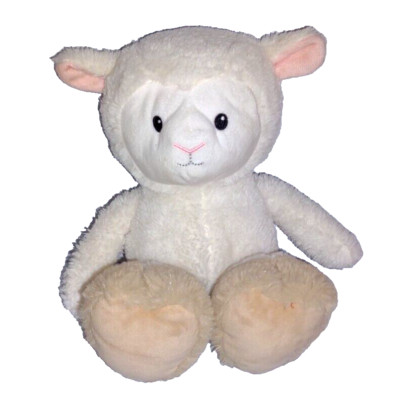 Animal Adventure LAMB Sheep Cream Soft 12in Plush Brown Hooves 2023 Sewn Eyes
