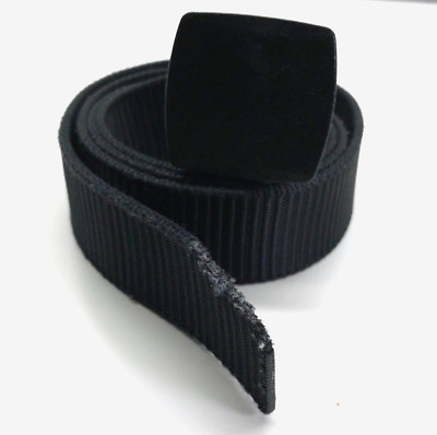 Unbranded Web Belt Black Mens Up To 40'' Plastic Buckle 1 1/2''