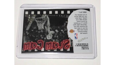 1997-1998 Kobe Bryant Skybox Z-Force Slam Cam Rare Acetate Insert