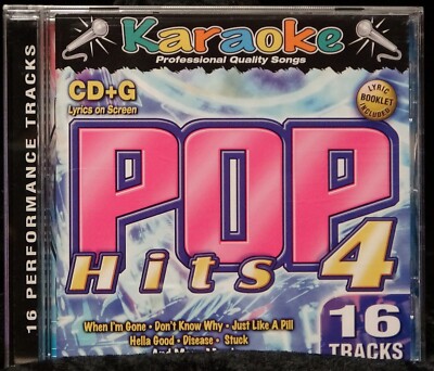 Karaokes Pop Hits 4 CD+G Pink 3 Doors Down Kylie Minogue Foo Fighters 16 Tracks