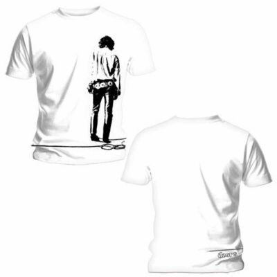 T-shirt Ufficiale The Doors Solitary Da Uomo Bianca The Doors Solitary Da Uomo Bianca 274930799959 - Foto 8