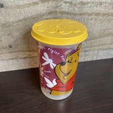 Vintage Tupperware Winnie the Pooh Tigger  Piglet Tumbler Cup Lid Storage Y2K