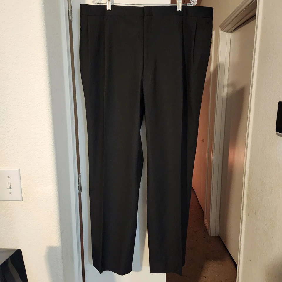 Blazer vintage Hardy Amies negro esmoquin/traje de cena solapas 54L W43" L32" +2,75" Foto 4 de 4