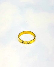 14k Gold Band ,14k Solid Gold Ring ,Love Ring /Engravable Gold Ring, Simple Gold