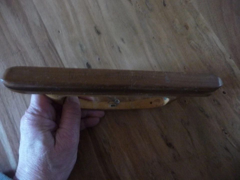 Navette en bois et metal  de métier à tisser ancien ( ref 21 ) - Photo 4/4