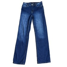 Buffalo David Bitton Youth Boys Size 16 Straight Leg Blue Jeans Denim Dark Wash