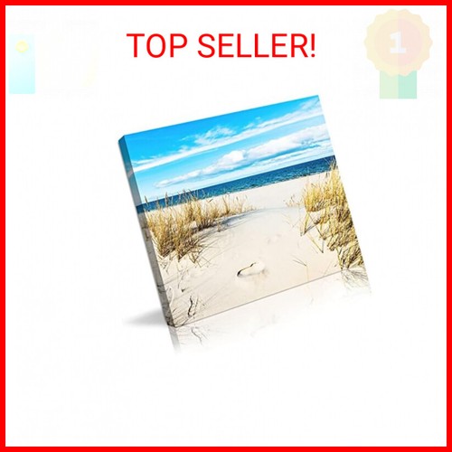 Beach Pictures Wall Art for Bathrooms Canvas Framed Seacoast Theme Wall Decor fo