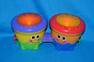 fisher price crawl along drum