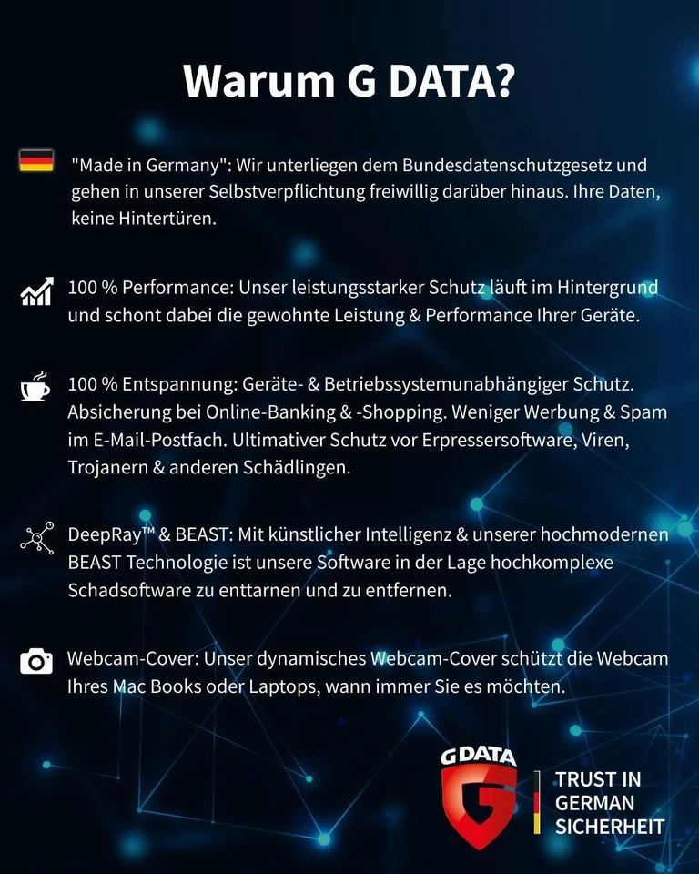 G DATA Internet Security 2024 3 PC - 1 Jahr, 365 Tage GDATA Aus Deutschland - Bild 3 von 3