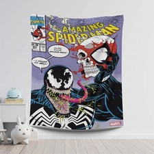 Venom-Themed Tapestry, Gothic Superhero Decor, Comic Book Art