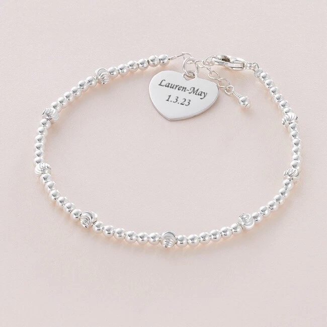 Silver store personalised bracelet