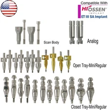 US Dental  Hiossen Osstem Transfer Impression Coping Open/Closed Tray Lab Analog