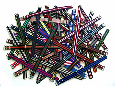 NATO G10   5 Stripe Prem nylon watchband Sport strap Military RAF bond IW SUISSE
