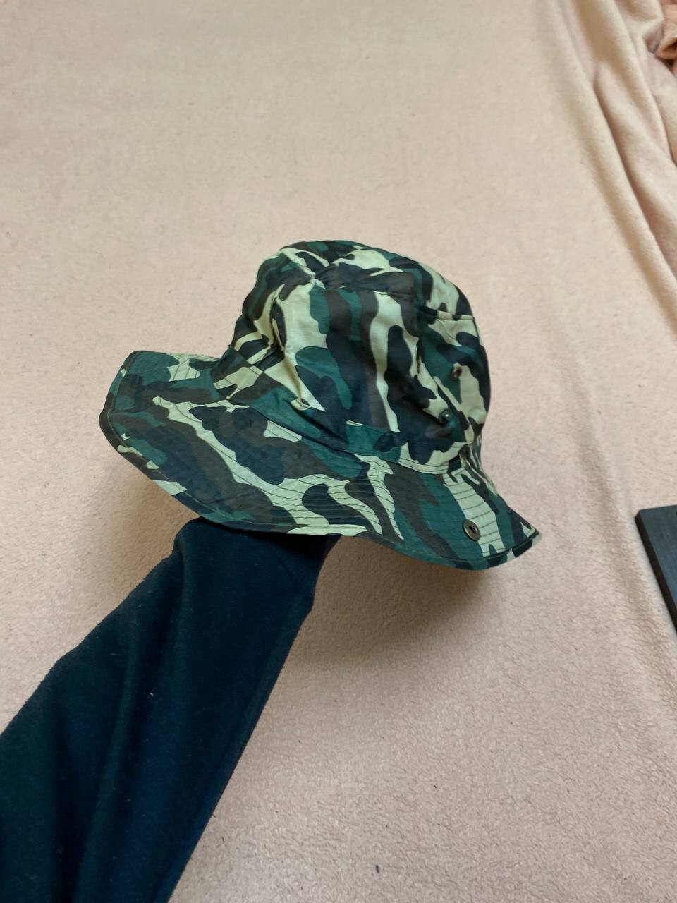 Men's Camo Green Military Bucket Hat for Hot Weather Wear-image
