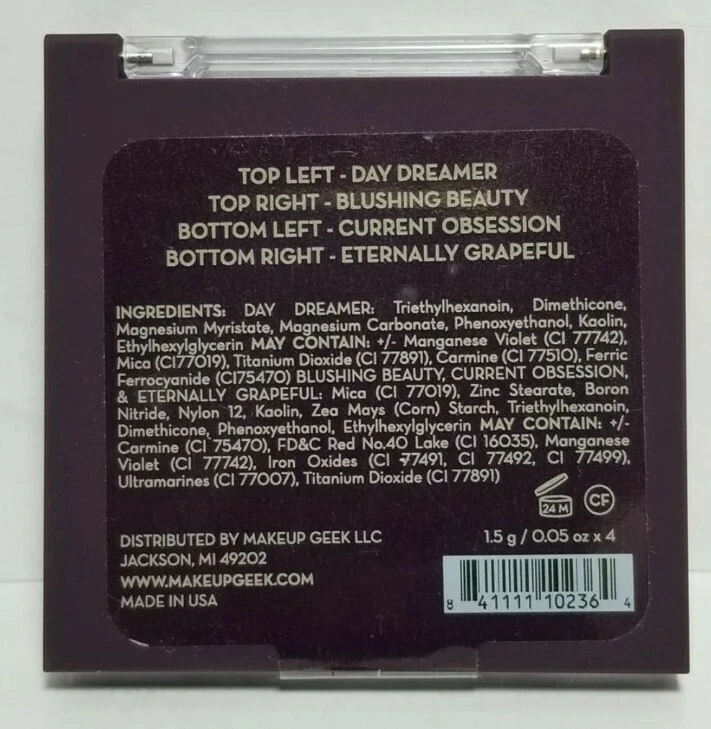 Makeup Geek MUG So Grapeful Purple Eyeshadow Palette Magnetic Palette  - Image 2 of 2