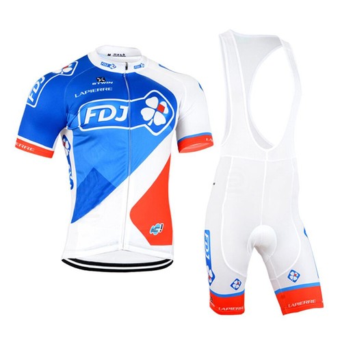 Men Cycling Jersey and Bib Shorts Suit Bike Team Kit Short Sleeve