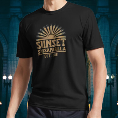 NEW! Sunset Sarsaparilla Logo Long Sleeve T-Shirt Funny Size S to 5XL