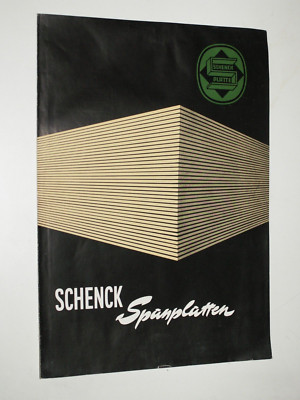 Vintage Schenk Chipboard Brochure (circa 1960)