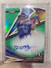 2022 Daniel Vasquez Bowman’s Best Green Refractor Auto /99 Bowmans Best