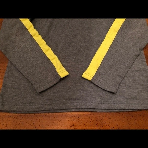 Рубашка с капюшоном для мальчиков Urban Pipeline серая и неоновая желтая с длинным рукавом - размер L - Изображение 3 из 4