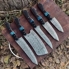 Damascus Steel Chef Knives Set Full Tang X681