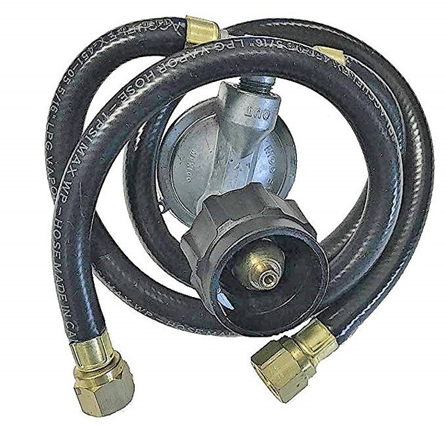 Grill Mark Gas Grill 21" Dual LP Propane Regulator & Two Hoses QCC1 New