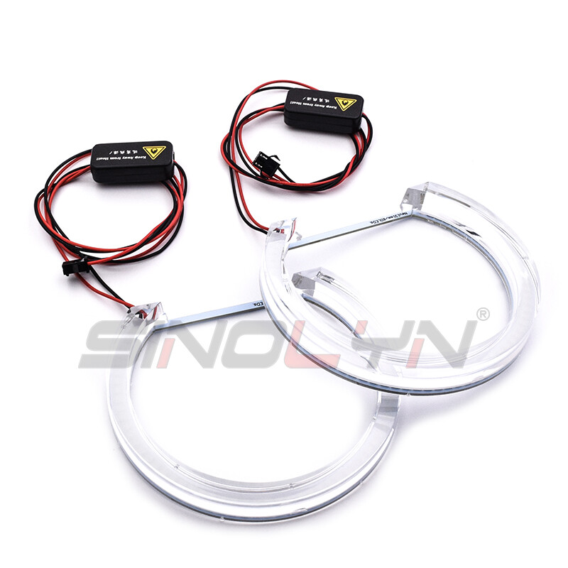 LED Acrylic Angel Eye Halos For BMW E36 E38 E39 E46 Xenon HID Projector